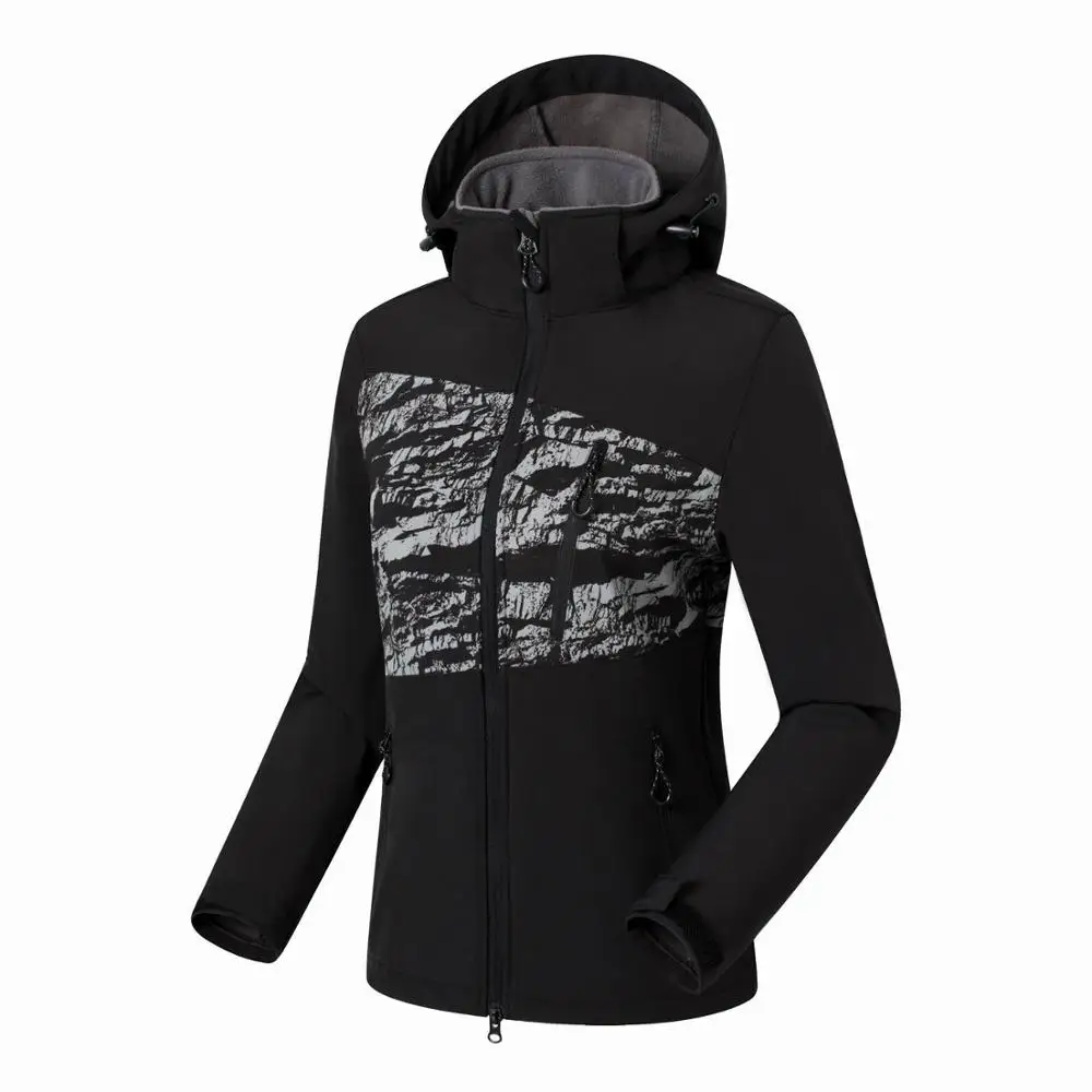 Women Softshell Jacket Hiking Jacket Windproof Water Repellent Outdoor Sport Mountain Riding Climbing Female Clothing New
