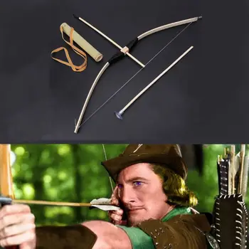 

Safe Bamboo Bow And Arrow Toy Set Green Arrow Hero Cosplay Outdoor Sports Kids Toy Gift Boy Favors Craft 19QF