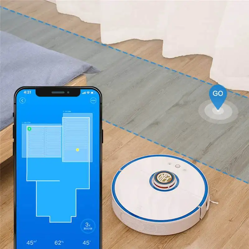 

Roborock S52 Robot Vacuum Cleaner 2 in 1 Sweeping and Mop LDS and SLAM Smart Planned Custom Edition with Football Star Voice