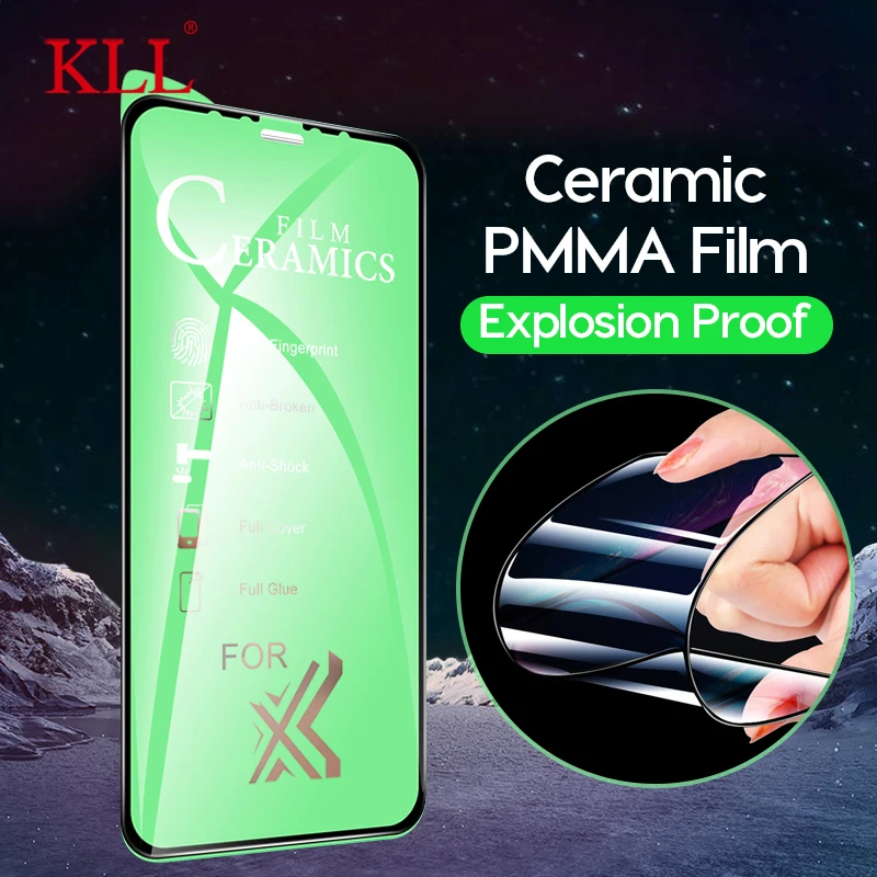Explosion Proof Full Glue Soft Ceramic Film For Iphone 12 11 13 Pro Xs Max X Xr Screen Protector Iphone 6s 7 8 Plus Not Glass Phone Screen Protectors Aliexpress