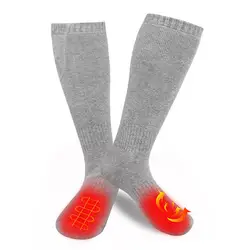 Winter Electric Heating Socks Outdoor Cycling Ski Sports Warm Long Tube Cotton Rechargeable Heating Socks Electric Heating Socks