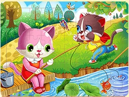 60 шт. деревянная игрушка детская головоломка детская интеллектуальная раннее образование просветление головоломки детские игрушки История головоломки - Цвет: type34