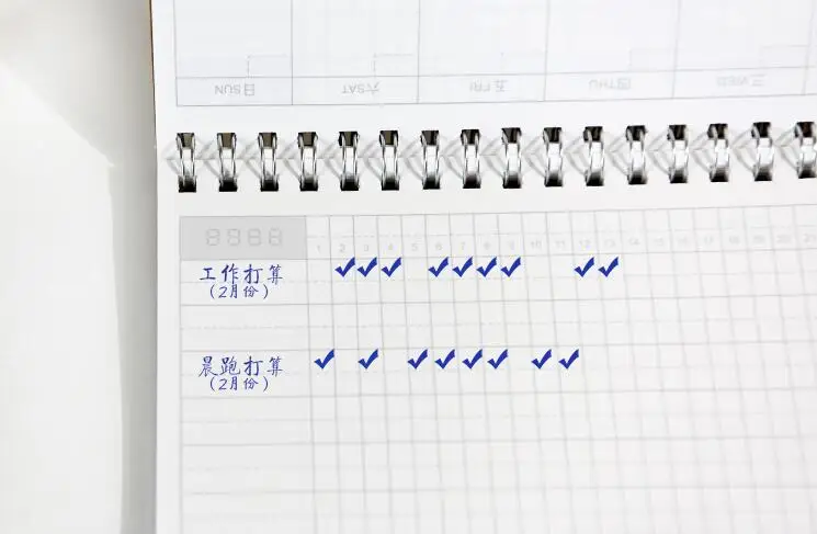 Planner mensile di lavoro efficiente aziendale A5 da 1 pz/lotto, pianificatore giornaliero a spirale A5 - immagine 5
