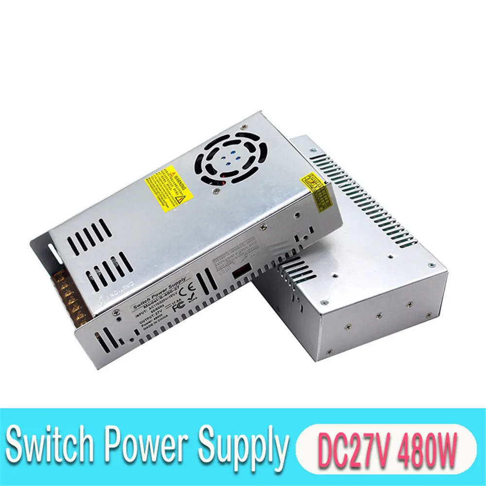 Single Output PowerSupply DC 27V 480W Power Source DC27V SMPS for LED Lighting Advertisement CNC Router Stepper Motor | Обустройство