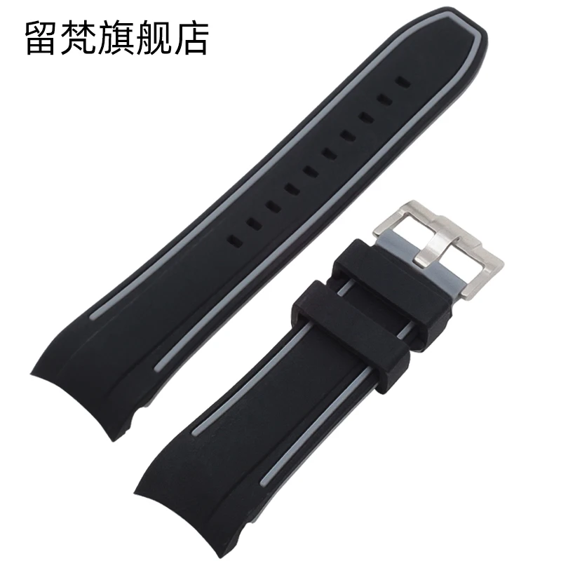 

Suitable For TISSOT Watch Strap Couturier T035 T055 23mm 24mm Curved End Rubber Silicone Watch Band Bracelets