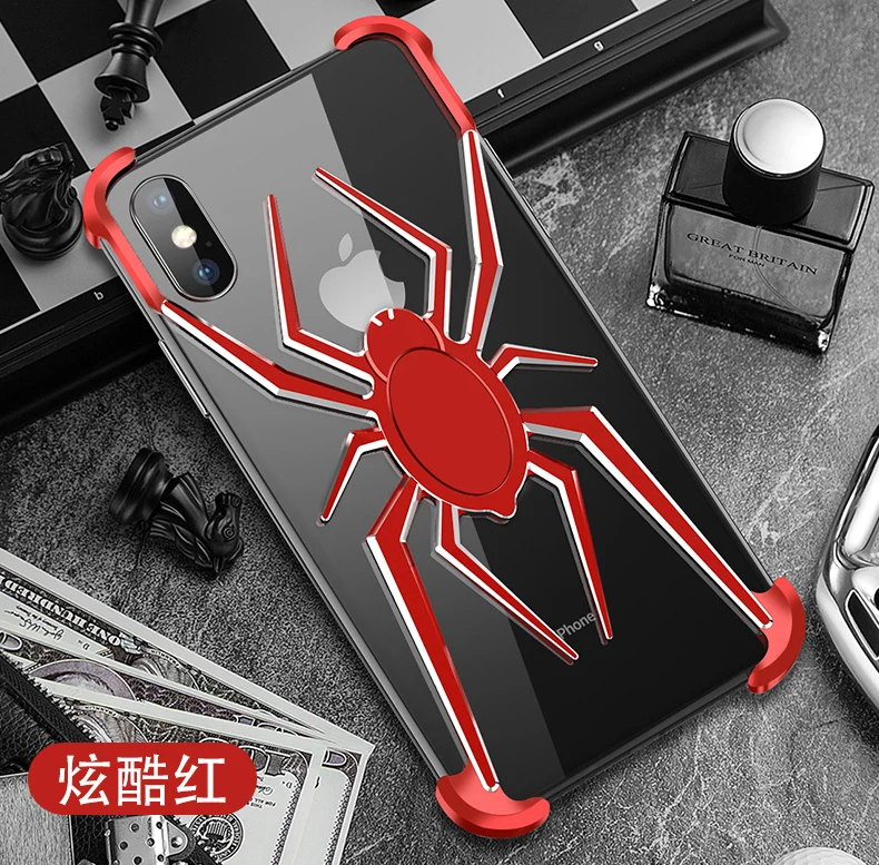 Человек-паук элемент Стенты чехол для Apple iPhone X XS Max чехол для телефона Coque iPhone 11 Pro Max Xr 8 7 6 6s плюс роскошный легкий Чехол, корпус