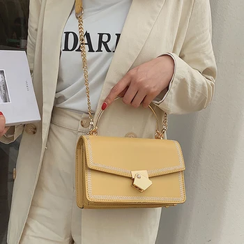 

PU Leather pearl Design Crossbody Bags Women Small Chain Handbag Small Bag Hand Bag Ladies Designer Evening Bags with handle