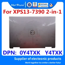 Ноутбук ЖК-дисплей задняя крышка верхней оболочки Экран крышкой серебро чехол для Dell XPS 13 7390 XPS13-7390 2-в-1 0Y4TXK Y4TXK