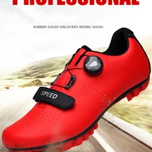 Zapatos de Ciclismo de fibra de carbono para hombre, transpirables, para triatlón, bicicleta de montaña, deporte, carreras, serpiente, hebilla giratoria