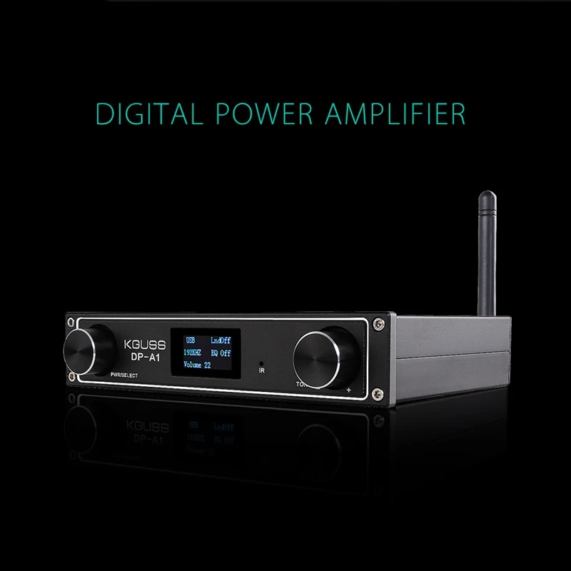 Abkt-kguss Dp-A1 Hifi Цифровой усилитель звука Bluetooth Csr64215 Bluetooth 4,2/Usb/волокно/коаксиальный/Aux вход 24 бит 192 кГц 120 Вт X 2 Ap