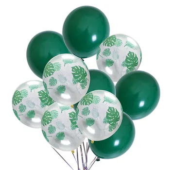 

Latex Balloon Green Balloons Green Palm Leaf Safari Hawaii Party Baloons Birthday Wedding Tropical Dinosaur Wild Animal Party