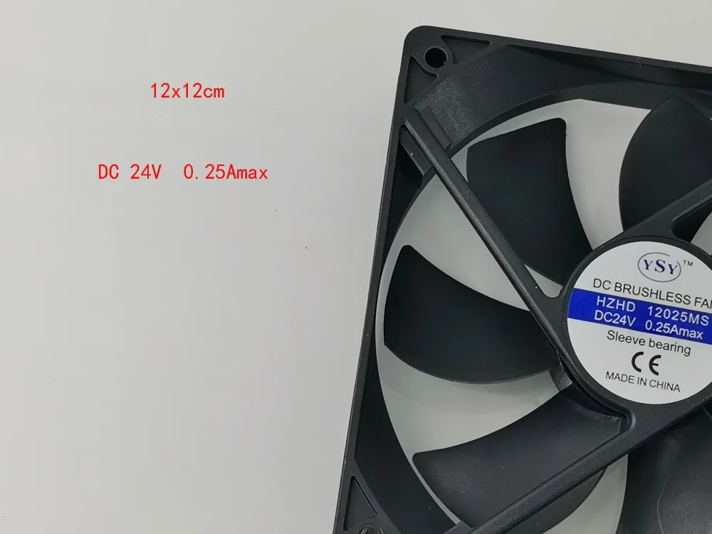 5 шт. 12x12 Вентилятор led par ligth использовать 12x12 см DC24V бесшумный вентилятор 0,25 Amax