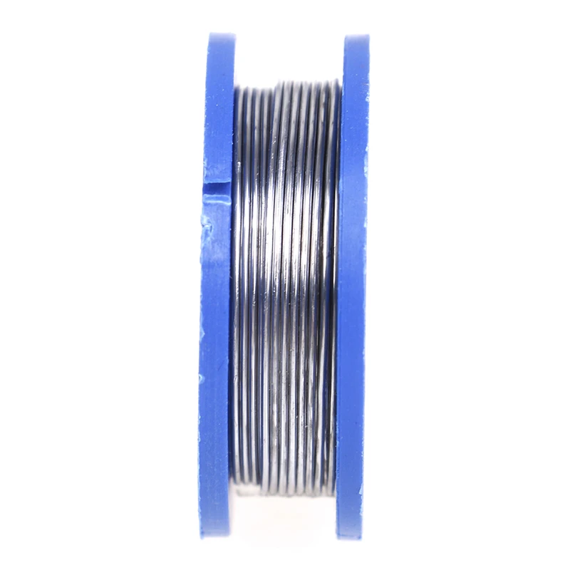 Soldering Wire HUXUAN 0.8mm Solder Wire Reel Rosin Core Solder Welding Iron Wire Reel Welding Practice Flux 1PC