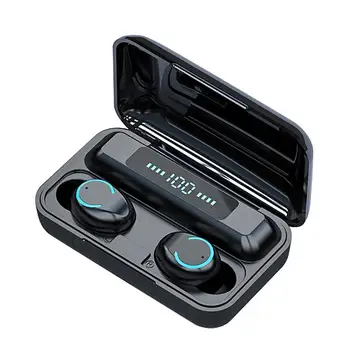 

F9 TWS Bluetooth Wireless Earbuds Touch Control Earphones w/LED Charging Box Long Time Display Stereo Music Headset for Xiaomi