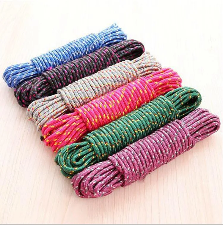 Дизайн 10 м красочные многофункциональные нейлоновые веревки для стирки одежды веревка для одежды 10 м вешалки и стойки GHMY