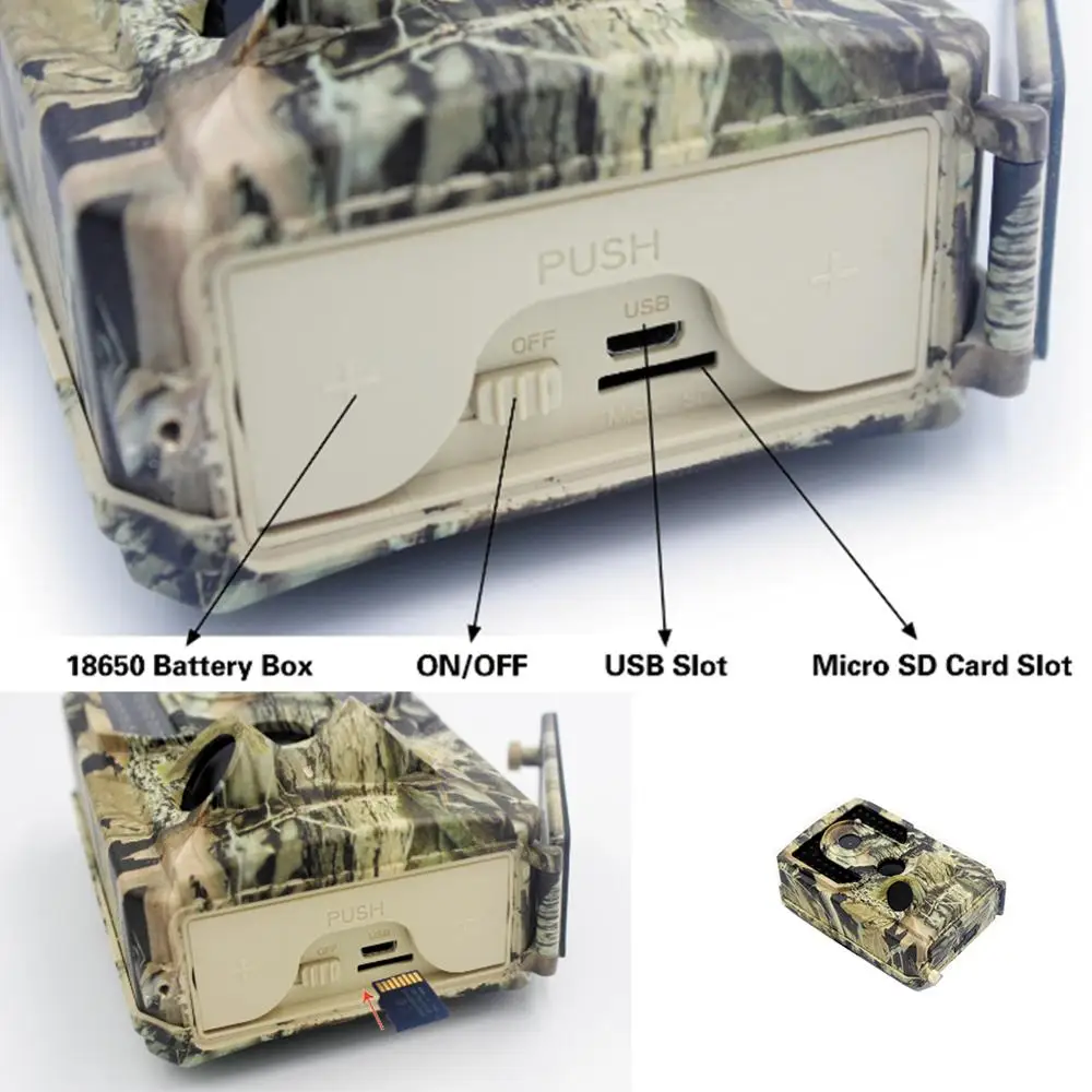 PR-400 Hunting Camera 12MP 1080P Photo Trap Night Vision Live Animal Infrared Hunting Tracking Camera Hunting Chasse Scout