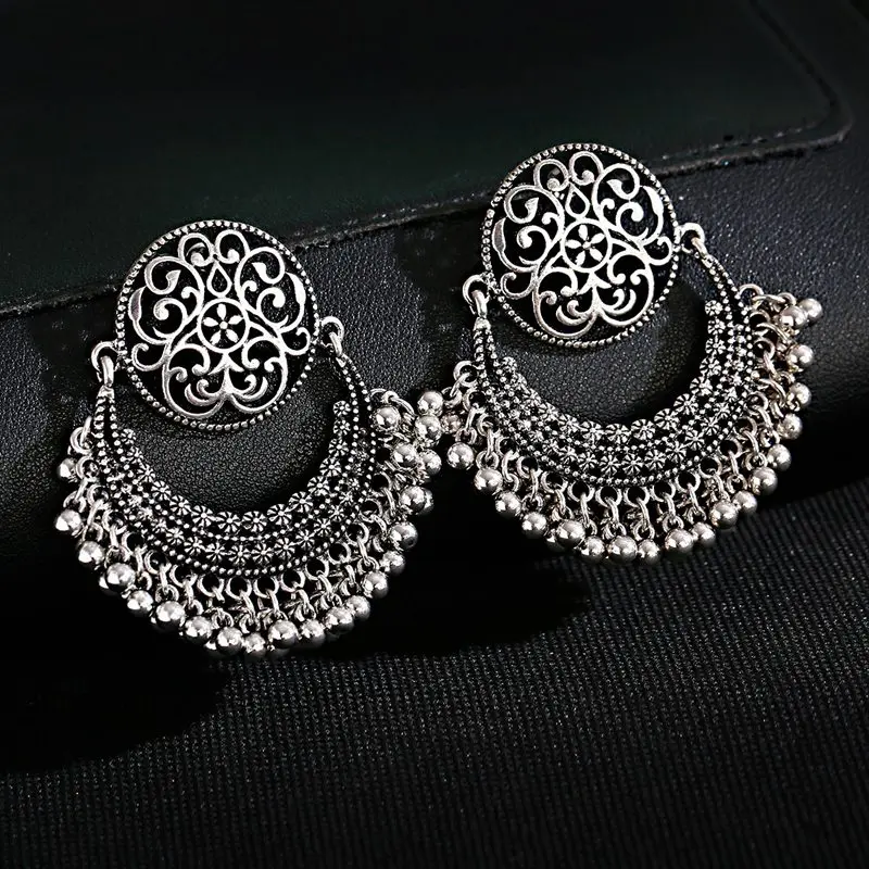 RechicGu Orecchini indiani in stile tribale vintage, stile indiano