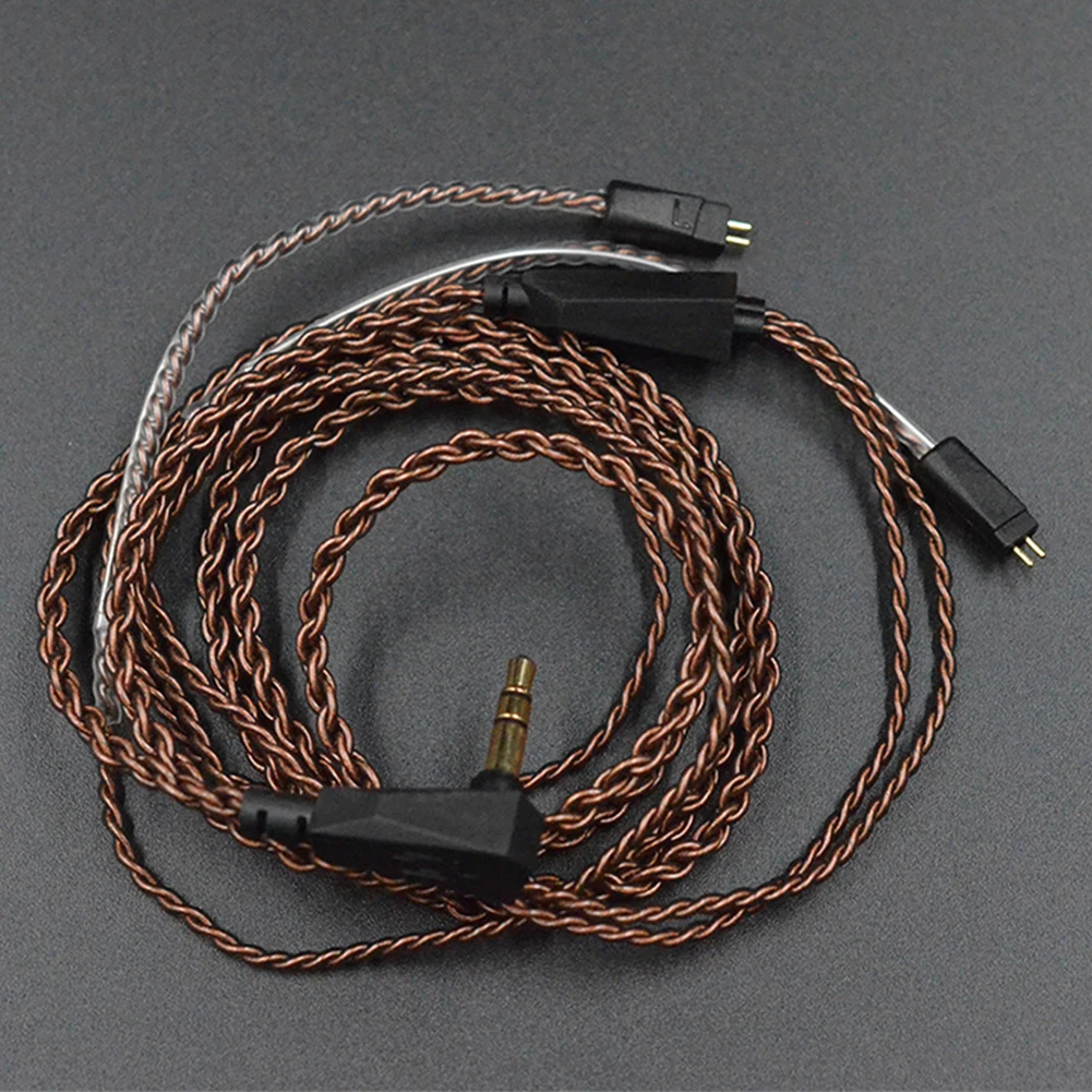 Стабильный 0,75 мм 2 Pin посвященный L штепсельная вилка Медь покрытием обновления звук аудионаушники замена кабеля провода для плотным верхним ворсом KZ ZS5 6 - Цвет: A No MIC