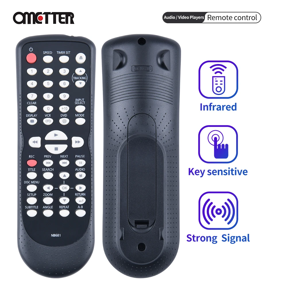 Nb681Ud Nb681Uh Nb681 Sostituito Telecomando Adatto Per Funai Dvd Vcr Combo Player Dv220Fx4 Dv220Fx4A Dv220Fx4