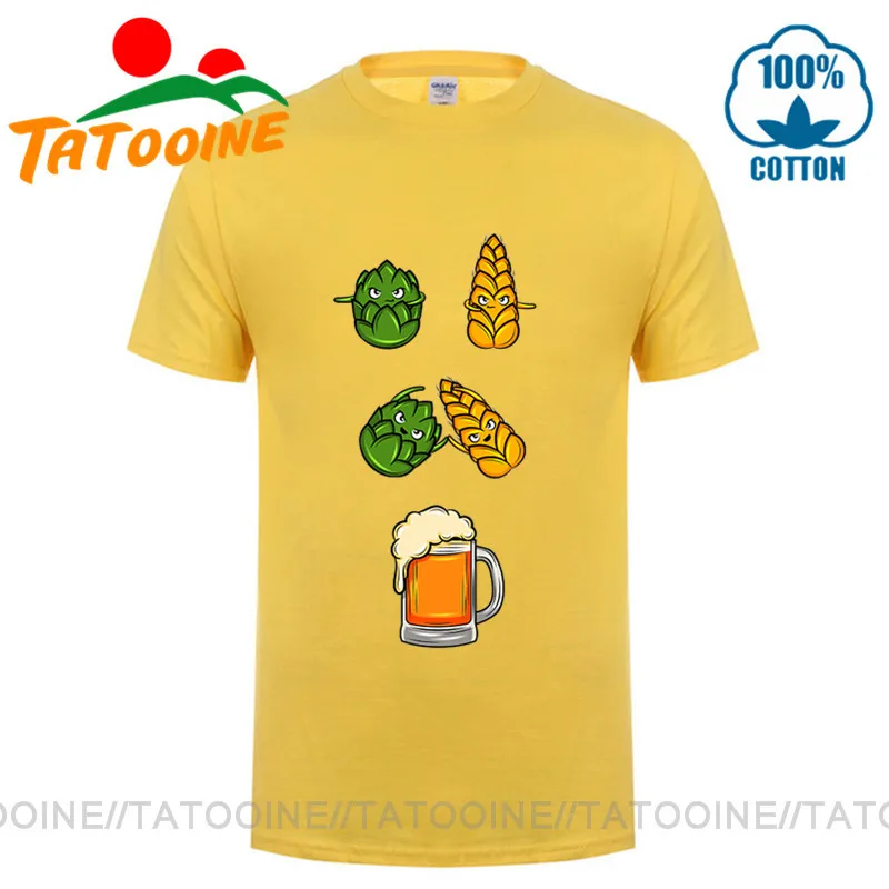 BEER FUSION Wheat Fighting T Shirt 3D Cartoon Printed Tee shirt