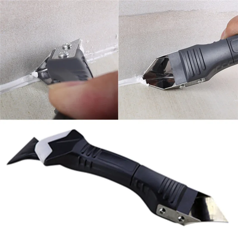  Silicone Sealant Spreader Spatula Metal Scraper Cement Caulk Removal Tool Scraper silicone scraper 