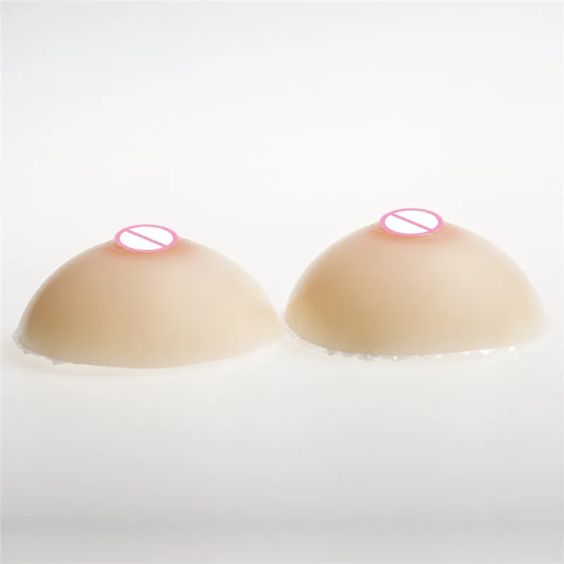 Classic Round Silicone Breast Forms 600g/pair B Cup Lifelike Fake Boobs For Crossdresser Drag Queen Shemale Breast Enhancer
