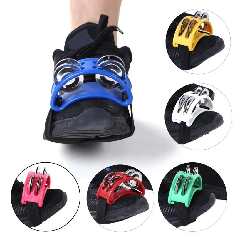 Percussion-Instruments-Accessory Drum Tambourine Cajon-Box Elliptical Hand-Foot Black
