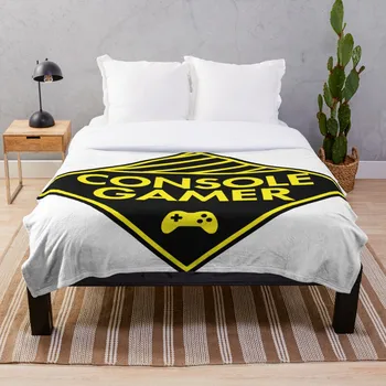 

Console Gamer Yellow Throw Blanket Soft Sherpa Blanket Bed Sheet Single Knee Blanket Office Nap Blanket
