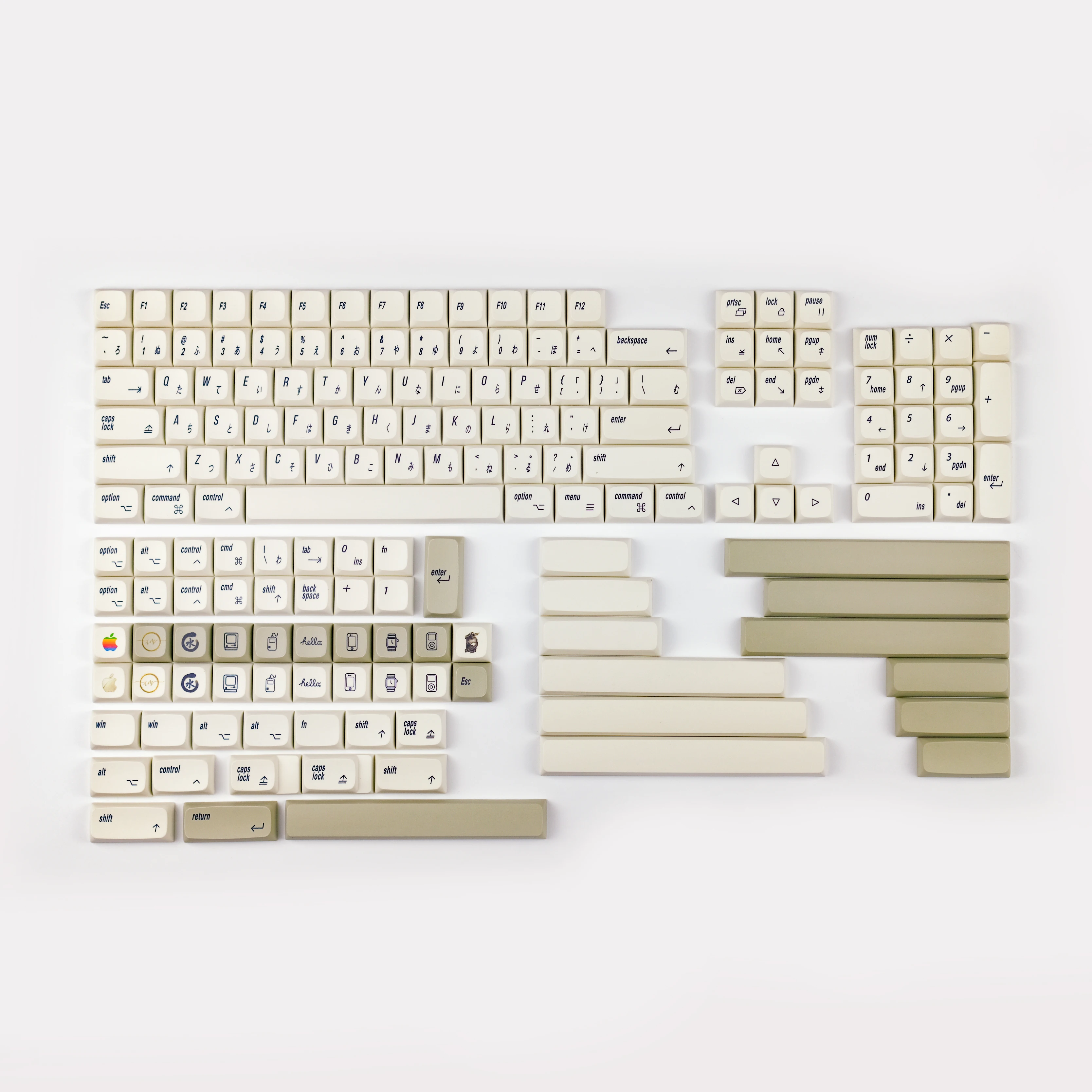 Interruptor MX Teclado Mecânico, Perfil XDA, Japonês, 166 Teclas por Conjunto