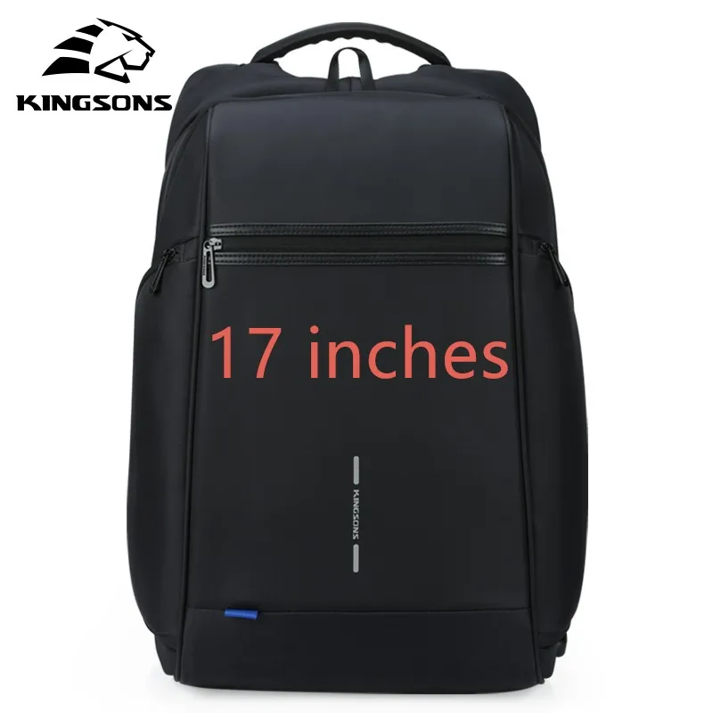 KINGSONS новая Для мужчин Для женщин 15 17 дюймов рюкзак для ноутбука моды многослойная космическая износостойкая Бизнес рюкзак для отдыха и путешествий - Цвет: 17 inches