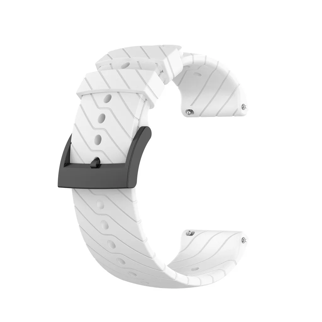 CARPRIE силиконовый сменный спортивный ремешок для наручных часов Suunto 9 Аксессуары для умных часов модный ремешок для наручных часов 24 мм - Цвет: WH