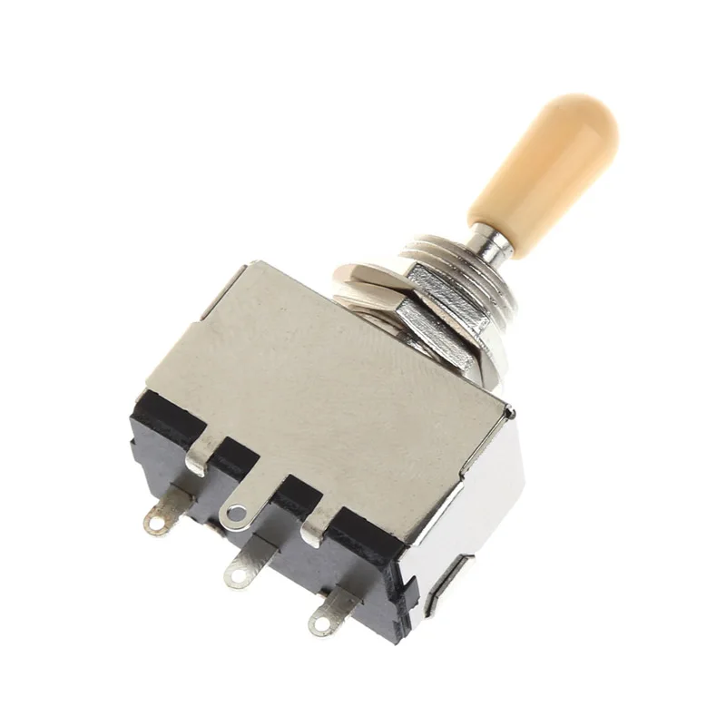 

Homeland 3 Way Closed Toggle Switch Box Style Chrome For Electric Guitar Cream Knob Guitar Accessories