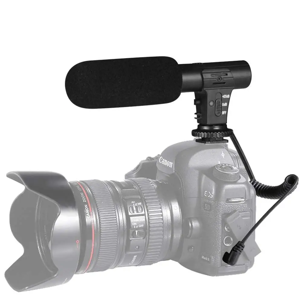 Микрофон и микрофон для камеры ZUOCHEN видеомикрофон камер Canon/Nikon/Sony смартфонов
