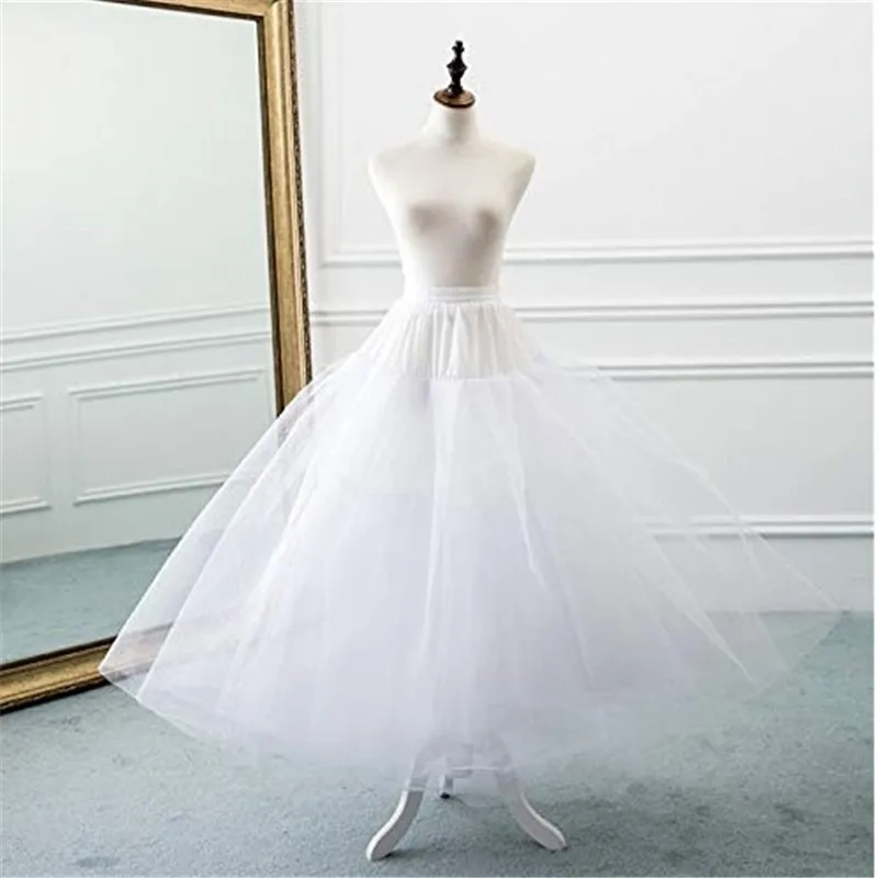 Трапециевидная фатиновая и нижняя юбка; элегантное белое платье принцессы; Свадебная нейлоновая Нижняя юбка - Цвет: Белый
