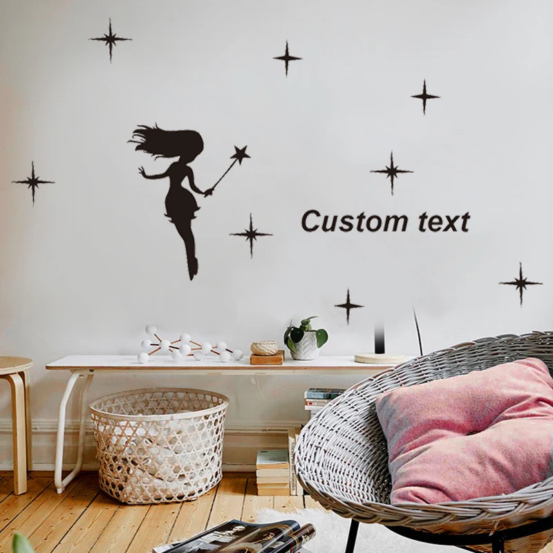 AMAZING WALL Home Glitter Night Sky Sparkling Stars Nursery Room Girls Boys  Printed Wallpaper Self Adhesive Bedroom 