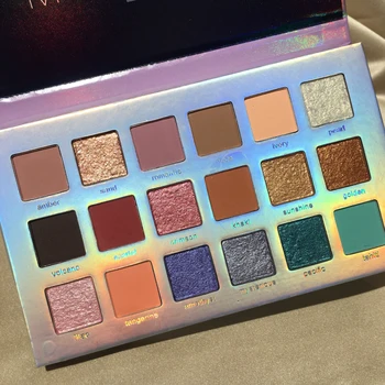 

Beauty Glazed 18 Color Glitter Matte Eyeshadow Palette Waterproof Chameleon Pigment Cosmetics Makeup Pallete Maquillage TSLM2