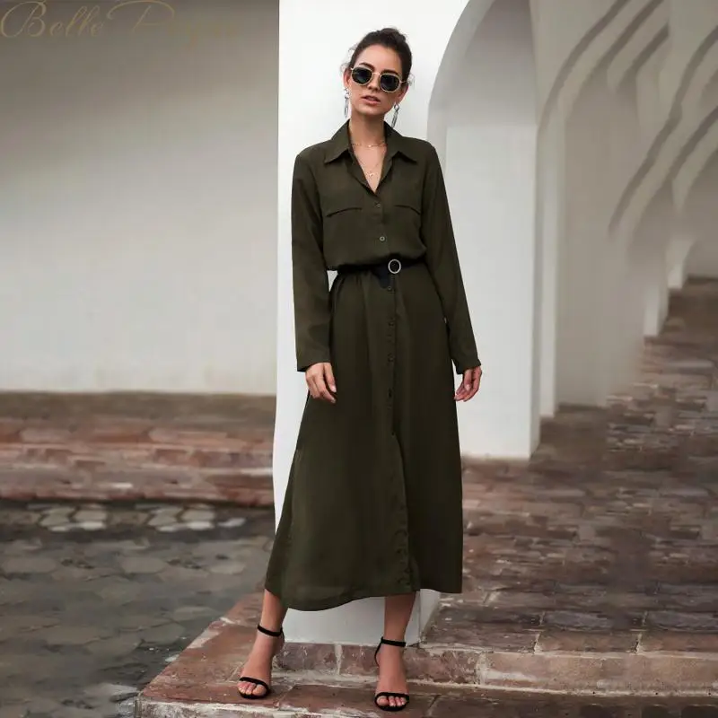 Belle Poque винтажное Бандажное зимнее платье для женщин 2019 высокая талия рубашки