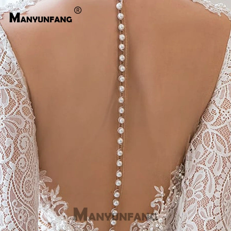 Weding/платье невесты с длинными рукавами Vestido Casamento Renda, прозрачное платье с пуговицами на спине, платье с длинным рукавом, платье-футляр, свадебное платье русалки