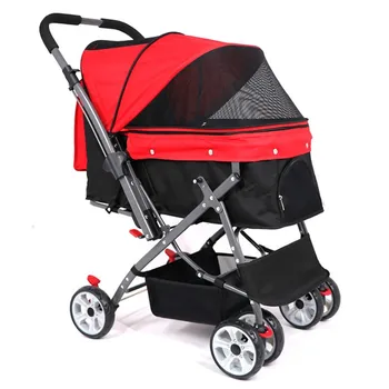 

Pet Dog Cart Out of The Trailer Large Light Folding Old Travel Backpack