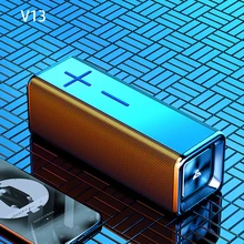 Alto-falante bluetooth v13, caixa de som sem fio portátil para casa tws, alta qualidade de som, bluetooth 5.0, duração de 20 horas