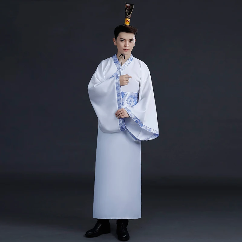 Китайский народный танец древняя мужская одежда Hanfu Студия фото костюм фильм представление народный танец костюм для взрослых - Цвет: 6
