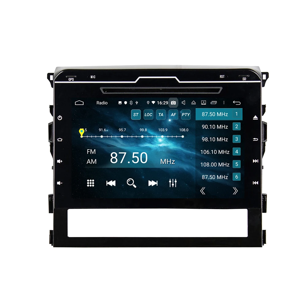 Android 9,0 Восьмиядерный 4 Гб ОЗУ 64 Гб ПЗУ автомобильный DVD gps навигатор мультимедийный плеер стерео для Toyota Land Cruiser