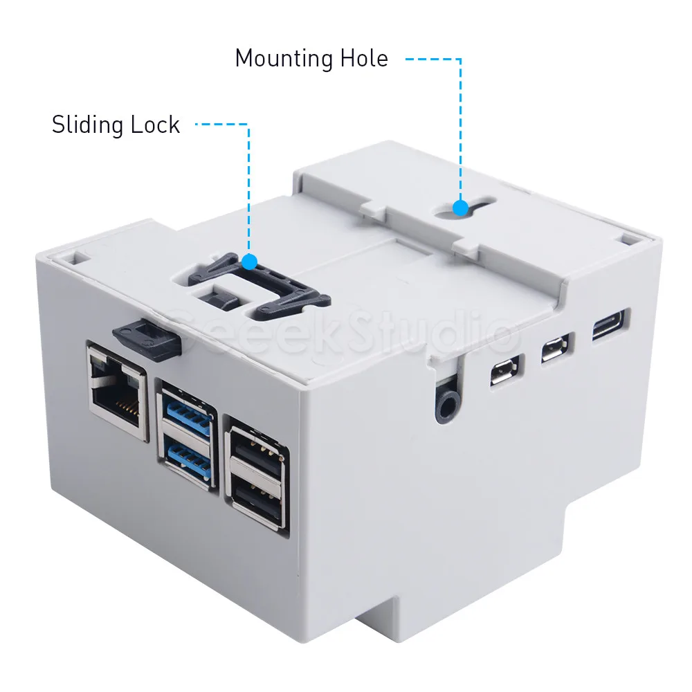 Пластиковый Чехол для Raspberry Pi 4B / 3 с радиатором отверткой 4/3 B + B|Аксессуары