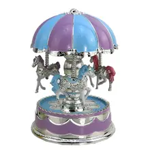 Светодиодный светильник карусель музыкальная шкатулка Дети Рождество подарки на день рождения