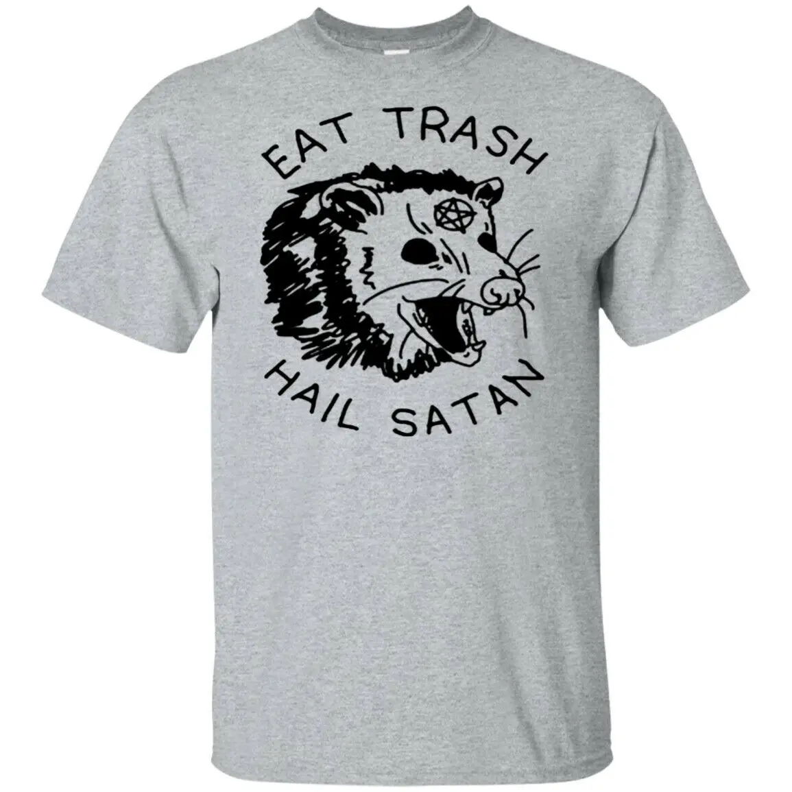 Eat Trash с надписью Hail satan Possum Мужская футболка 2019 летняя Новинка Arrvial Футболка