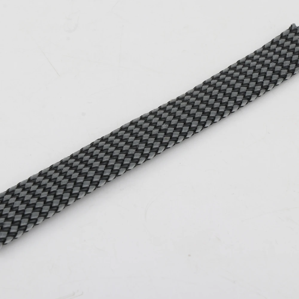 Hochwertiger geflochtener Nylon-Mesh-Schlauch aus 18 mm für DIY-Netzkabel-Kabelhülsen, Schlauchhülsen – Detail 7