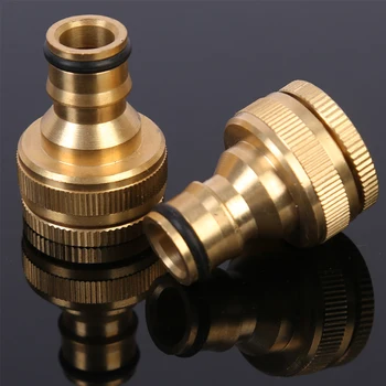 

Brass Faucet Tap Connector Garden Hose Pipe Tube Quick Connector Watering Equipment Thread Copper Connect Joint Coupler Adapter
