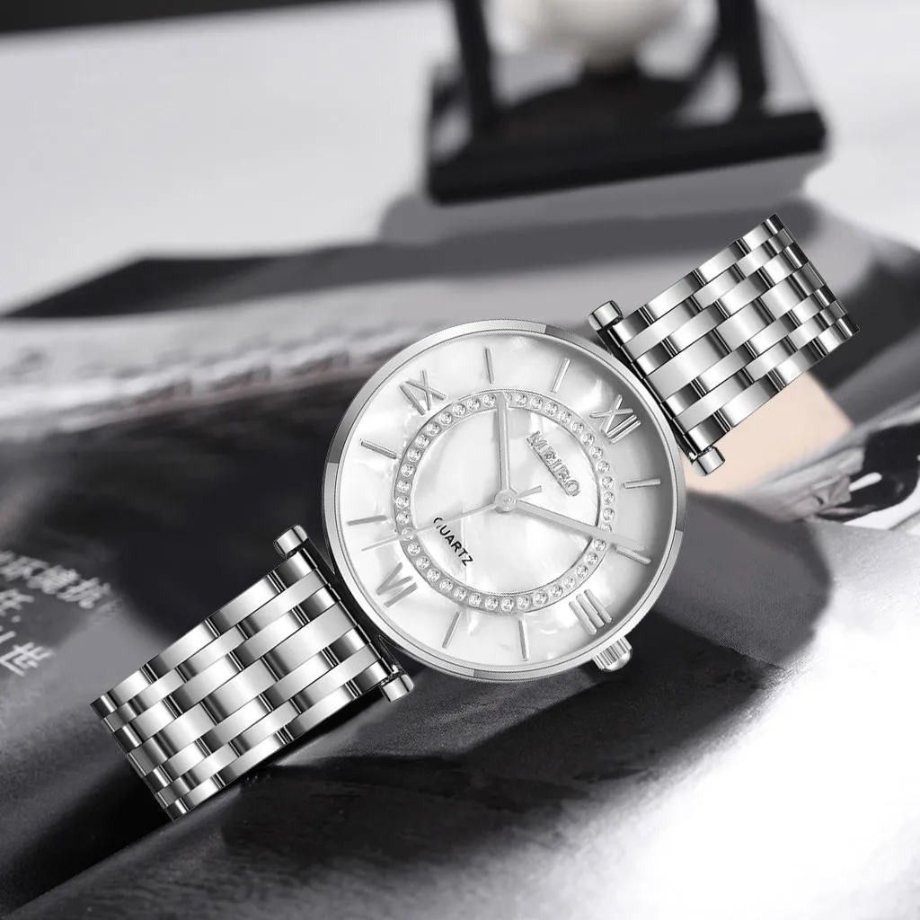 Women's Quartz Stainless Steel Newv Strap Watch Analog Wrist Watch 2021 New Women Watches Luxury Bracelet Watch Jewelry