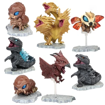 

7pcs King of The Rodan Mothra Action Figure Doll Model Anime Movie Dinosaur Monster Animal Figurine Toy Collectible Kids Gift