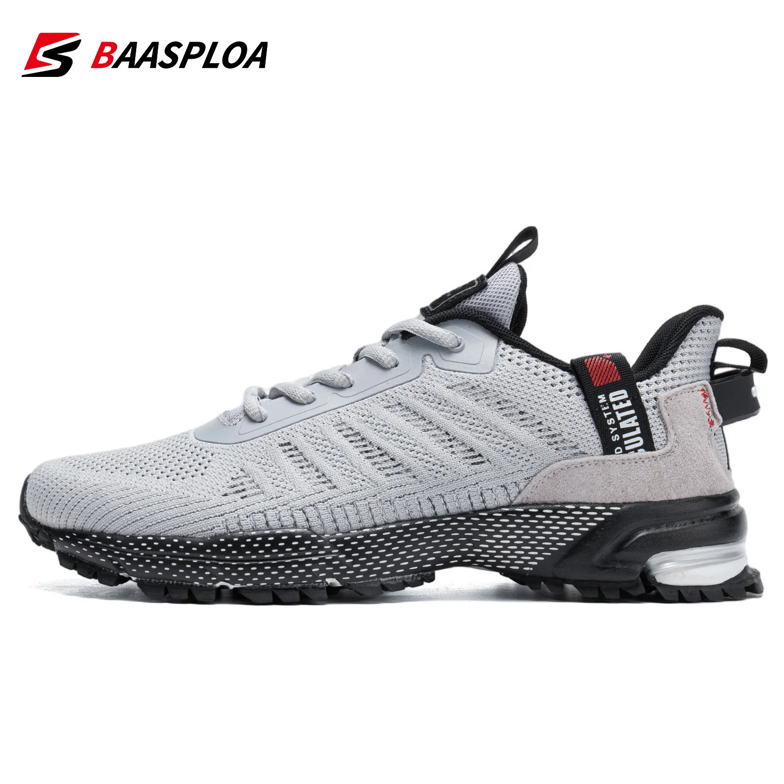 Baasploa Professional Running Shoes For Men Lightweight Men's Designer Mesh Sneakers Lace-up Male Outdoor Sports Tennis Shoe - Running Shoes - AliExpress